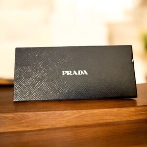 Prada Authentic Black Gift Box Designer‎ Storage Case Hard Saffiano OS